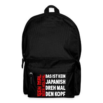 Go get beer Funny beer Drinking joy - Backpack - black - Front