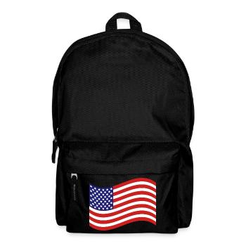 Flagge der Vereinigten Staaten - Rucksack - Schwarz - Vorne