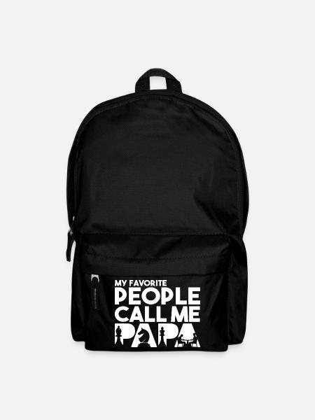 My Favorite People Call Me Papa Chess Player - Backpack - black