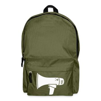 Megaphone loud demo ultras - Backpack - olive green - Front