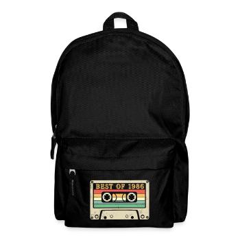 Best of 1986 40e anniversaire de la cassette rétro - Sac à dos - noir - Devant