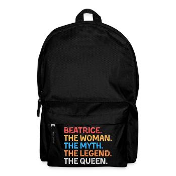 Beatrice The Woman The Myth The Legend The Queen - Backpack - black - Front