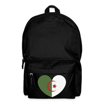 Algeria heart flag - Backpack - black - Front