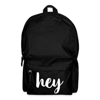 Hey greeting hello - Backpack - black - Front