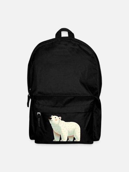 Eisbär - Rucksack - Schwarz