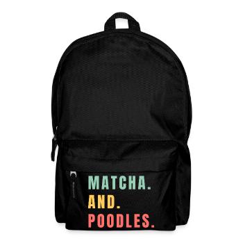 MATCHA UND PUDEL - Rucksack - Schwarz - Vorne