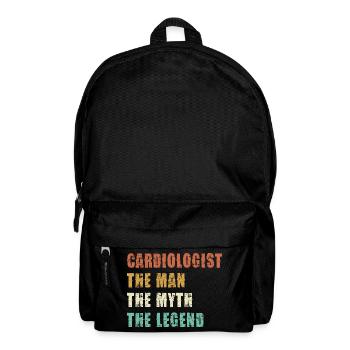 Cardiologist: Man, Myth, Legend - Backpack - black - Front