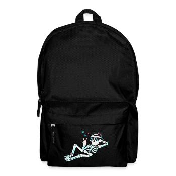 Skeleton neon peace – retro energy - Backpack - black - Front