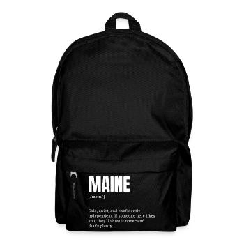 Maine Bold Typo Contrast - Backpack - black - Front