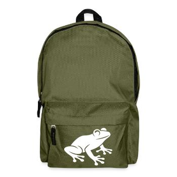 Icône de grenouille - Sac à dos - vert olive - Devant