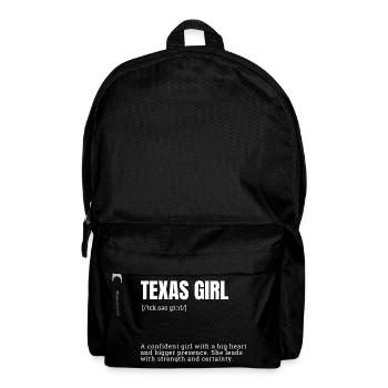Texas Girl Selbstbewusst - Rucksack - Schwarz - Vorne