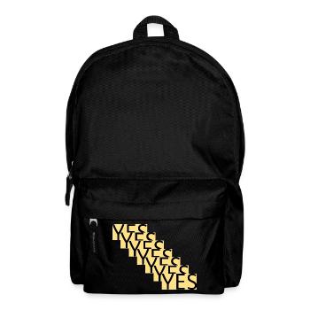 YES – Step statement in gold - Backpack - black - Front