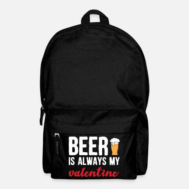 Beer Is My Valentine Funny Craft Brew Drinking Art - Rucksack - Schwarz