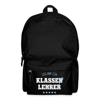 Klassenlehrer Schule Spruch Abschied Bester Lehrer - Rucksack - Schwarz - Vorne