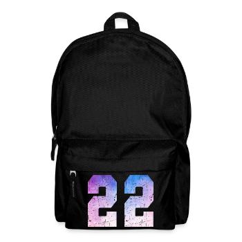 numéro 22 – Cadeau anniversaire 22 ans - Sac à dos - noir - Devant