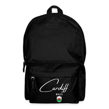 Cardiff Wales, elegant design Cardiff - Backpack - black - Front