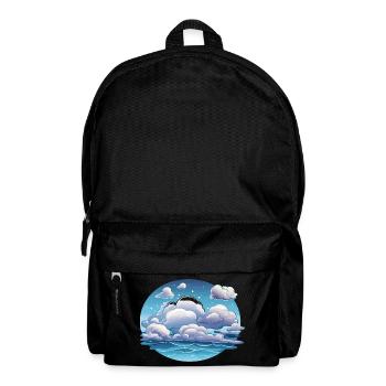 Circular clouds over the ocean - Backpack - black - Front