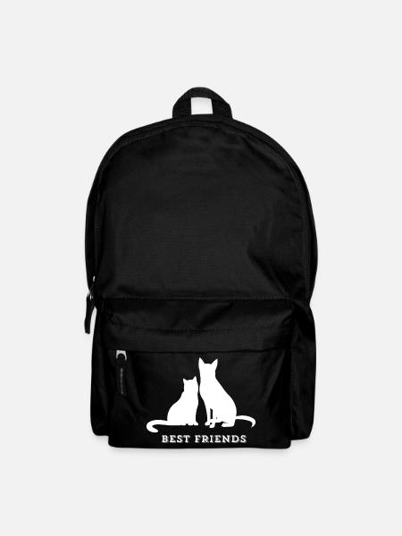 BEST FRIENDS – Cat & Dog Love - Backpack - black
