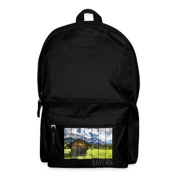 Garmisch Partenkirchen in Bayern Alpen Panorama - Rucksack - Schwarz - Vorne