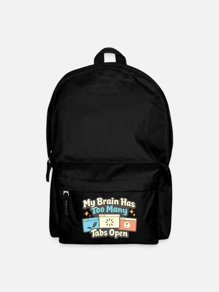 Mein Gehirn Mentale Gesundheit Zu Viele Tabs Offen - Rucksack - Schwarz
