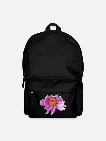 Peony_Dancing_in_Wind - Backpack - black