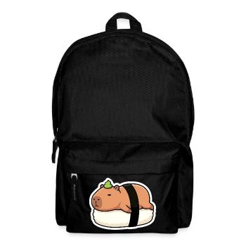 Süßes Capybara Sushi Nigiri - Rucksack - Schwarz - Vorne