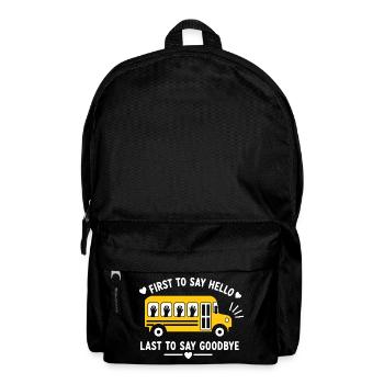 Premier Bus Bonjour, Dernier Adieu - Sac à dos - noir - Devant