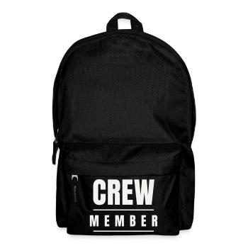 Crew Member Bold Team Staff Event Festival Group - Backpack - black - Front