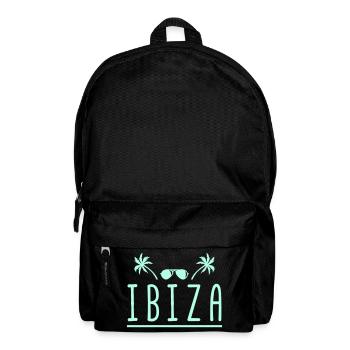 Ibiza Palmen Sonnenbrille - Rucksack - Schwarz - Vorne