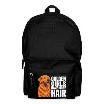Golden Girls haben mehr Haare, Golden Retriever - Rucksack - Schwarz - Vorne