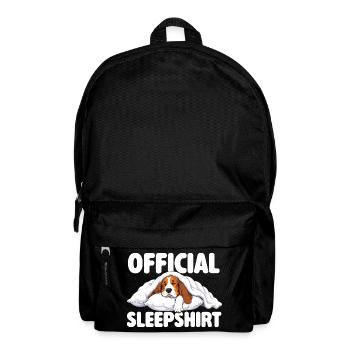 Chemise de nuit officielle - Mignonne maman de chien basset hound - Sac à dos - noir - Devant