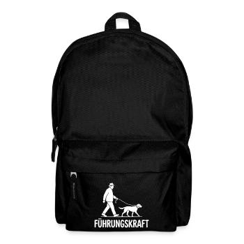 Hund Führungskraft Herrchen Hunde Gassi Gehen - Rucksack - Schwarz - Vorne