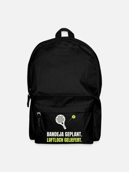 Padel Bandeja geplant, Luftloch geliefert - Rucksack - Schwarz