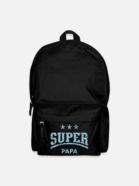 Super Papa (Fête des Pères Papa Papa / Vintage B) - Sac à dos - noir