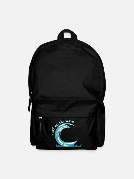 Surfez sur la vague, vague - Sac à dos - noir