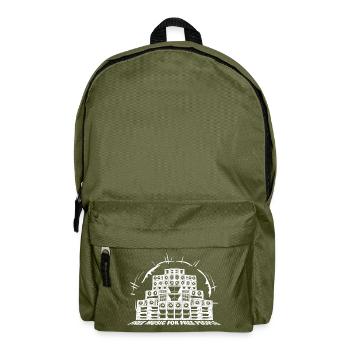 Freie Musik für freie Leute - Rucksack - Olivgrün - Vorne