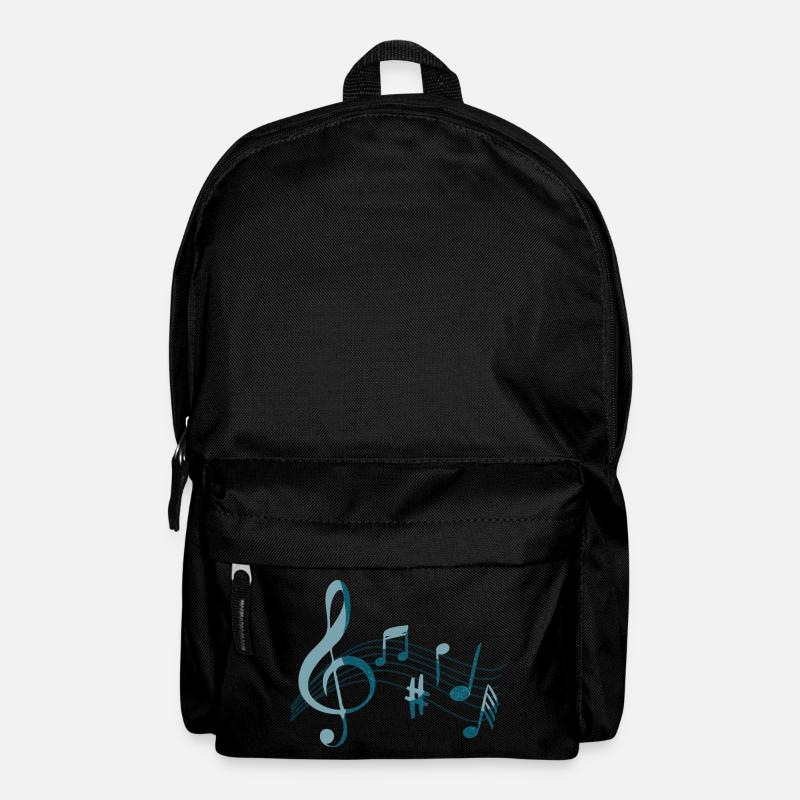 Note Musik - Rucksack - Schwarz