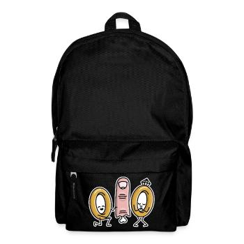 Heiratsantrag Hochzeit Ringe Finger Verlobung - Rucksack - Schwarz - Vorne