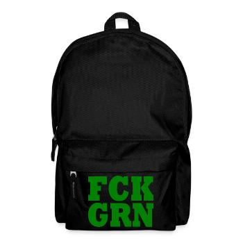 Fck grn - Rucksack - Schwarz - Vorne