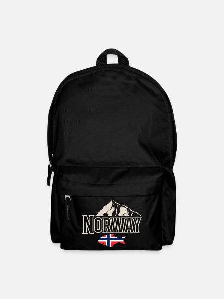 Norwegen Angeln Fischen Angler - Rucksack - Schwarz