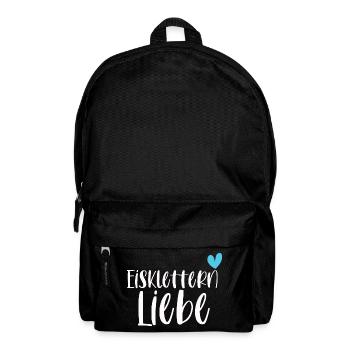 Klettern Eisklettern Liebe Eispickel Geschenk - Rucksack - Schwarz - Vorne