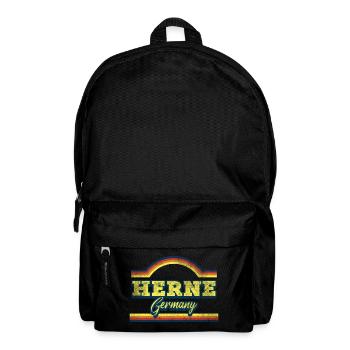 Herne Germany City Font Vintage Retro - Backpack - black - Front
