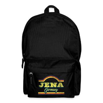 Jena Germany City Font Vintage Retro - Backpack - black - Front