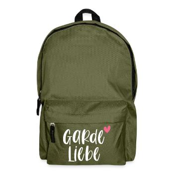 Garde Fasching Karneval Gardeliebe Geschenk - Rucksack - Olivgrün - Vorne