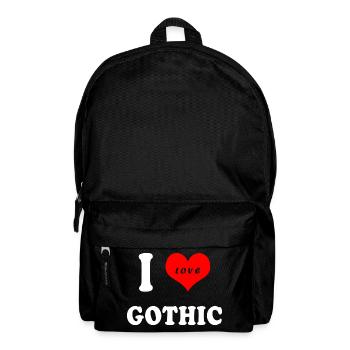 I Love Gothic - Backpack - black - Front