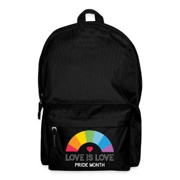 L’amour est l’amour. Mois de la fierté. - Sac à dos - noir - Devant