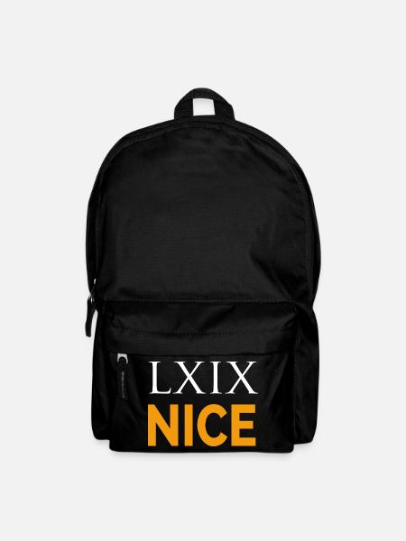 LXIX auf Latein - Rucksack - Schwarz