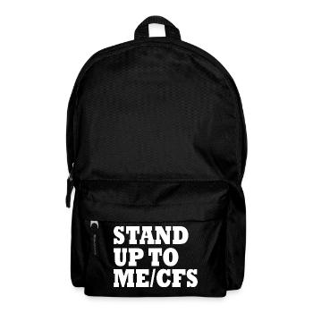 Me/cfs - Stand up to mecfs - Rucksack - Schwarz - Vorne