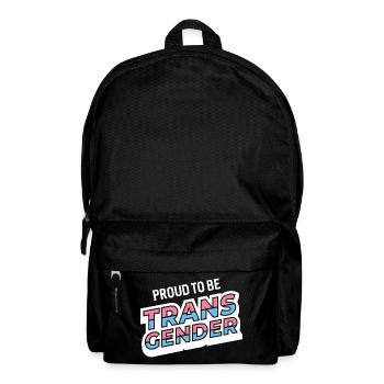 Pride Month - Stolz darauf, Transgender zu sein - Rucksack - Schwarz - Vorne