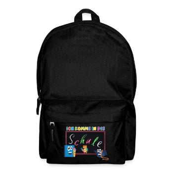 Ich komme in die Schule | Einschulung Schulanfang - Rucksack - Schwarz - Vorne